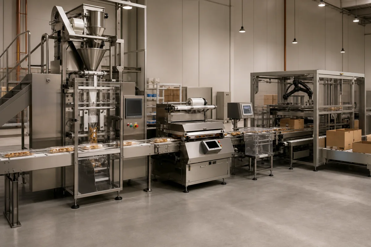 Automated food packaging machinery